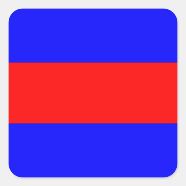 Sticker Carré numéro de l'alphabet maritime fla (Devant)