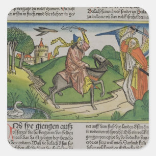 Sticker Carré Numéros 22 20-35 Le cul de Balaam, du 'N