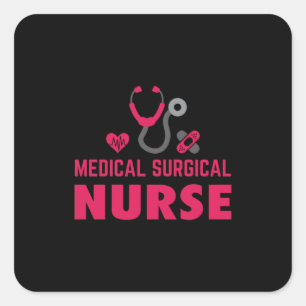 Sticker Carré Nurse Gift   Medical Surgical Nurse