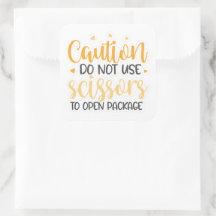 N'utilisez pas d'autocollant ciseaux