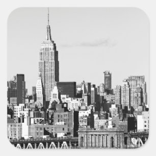 Sticker Carré NYC Skyline II