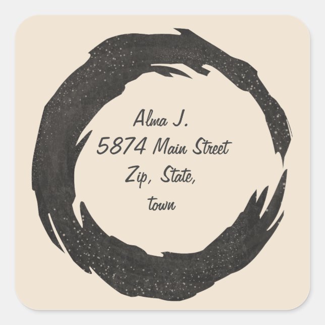 Sticker Carré o (Devant)