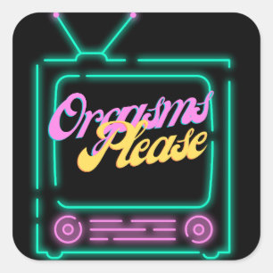 Sticker Carré O-Face S'Il Vous Plaît