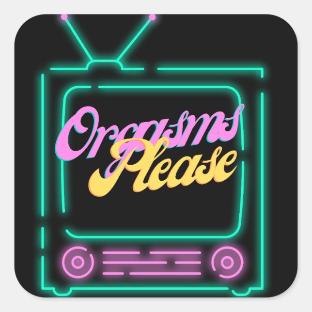 Sticker Carré O-Face S'Il Vous Plaît (Devant)