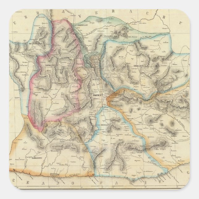 Sticker Carré Oaxaca, Mexique (Devant)