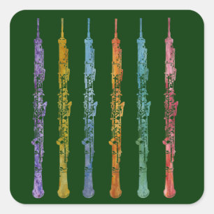 Sticker Carré Oboe Crayons