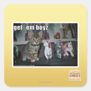 Sticker Carré Obtenez le boyz de fin de support