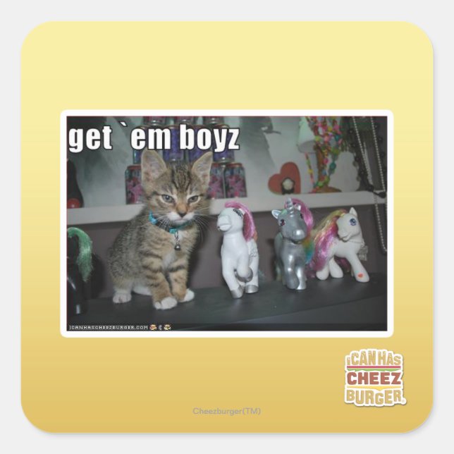 Sticker Carré Obtenez-les boyz (Devant)