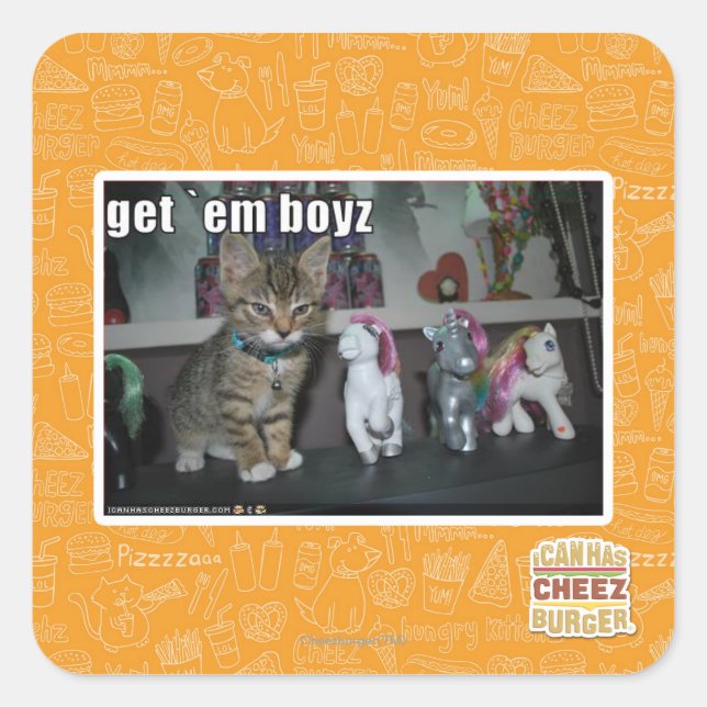 Sticker Carré Obtenez-les boyz (Devant)