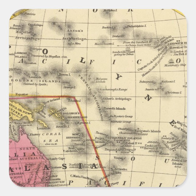 Sticker Carré Océanique (Devant)