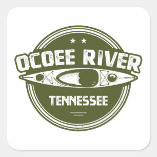 Sticker Carré Ocoee River, Tennessee