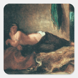Sticker Carré Odalisque