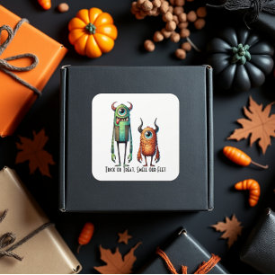 Sticker Carré Odeurs Nos Pieds Monster Buddies Personnalisé