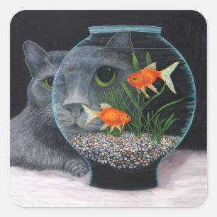 Sticker Carré OEil aux yeux