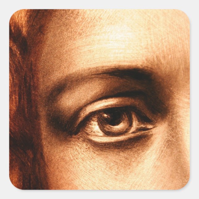 Sticker Carré OEil d'amour de Jésus-Christ (Devant)