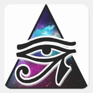 Sticker Carré Oeil de symbole égyptien de protection de Horus