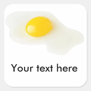 Sticker Carré OEuf cassé