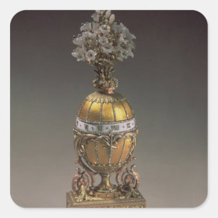 Sticker Carré Oeuf de Pâques sous forme de vase