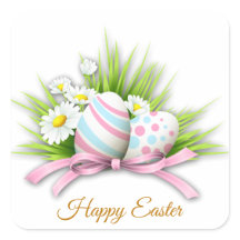 OEufs de Pâques et marguerite