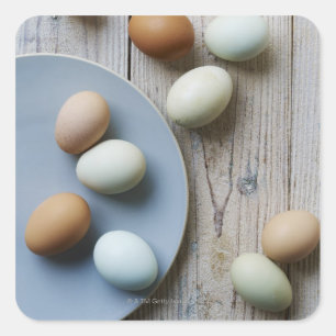 Sticker Carré Oeufs entiers
