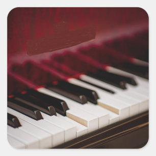 Sticker Carré Oeuvre de piano géniale