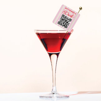 Sticker Carré Offrez un verre à la mariée Enterrement de vie de