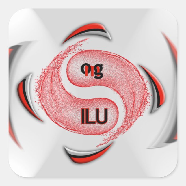 Sticker Carré Oh mon Dieu ! (Devant)