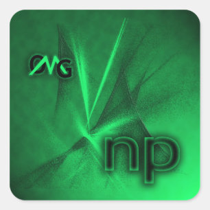 Sticker Carré Oh mon Dieu !