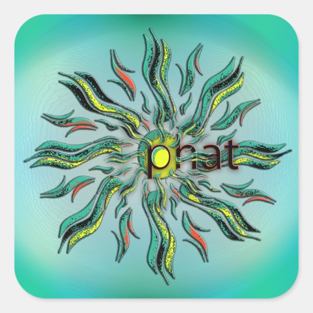 Sticker Carré Oh mon Dieu ! (Devant)