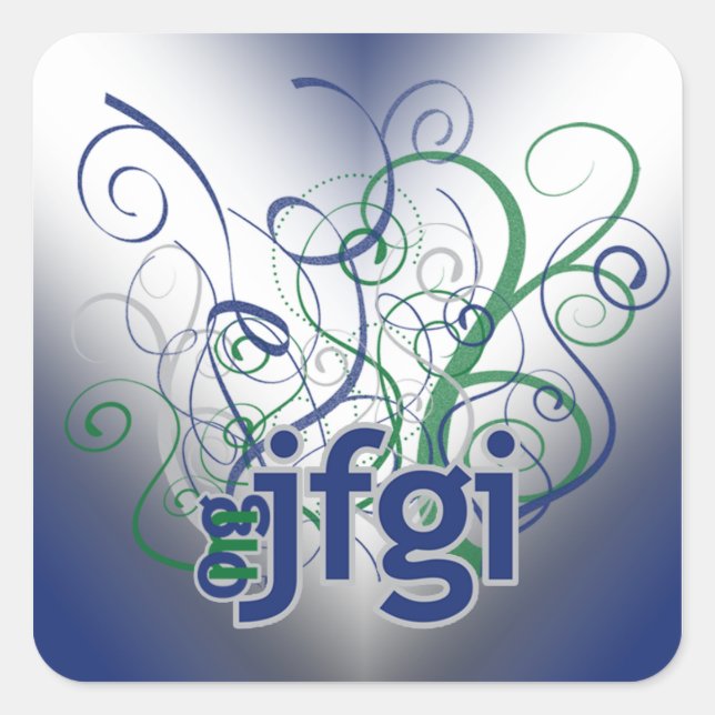 Sticker Carré Oh mon Dieu ! (Devant)