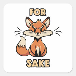 Sticker Carré oh pour l'amour du renard