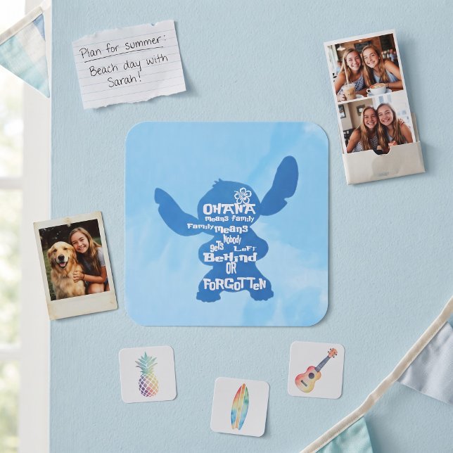 Sticker Carré Ohana (Créateur téléchargé)
