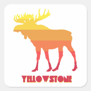 Sticker Carré Oie de Yellowstone