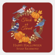 Oiseaux de la cour arrière Halloween Trick or Twee
