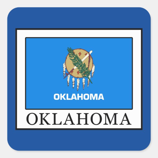 Sticker Carré Oklahoma (Devant)