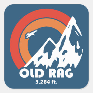Sticker Carré Old Rag Mountain Sun Eagle