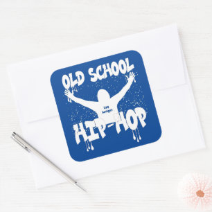 Sticker Carré OLD SCHOOL HIP HOP musique drôle