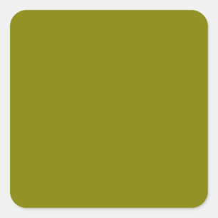 Sticker Carré Olive Green 808000 couleur, avec option pour ajout