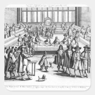 Sticker Carré Oliver Cromwell dissolvant le Parlement