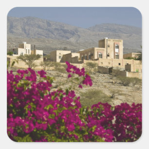 Sticker Carré Oman, montagnes de l'Hajar occidental, Al Hamra. V