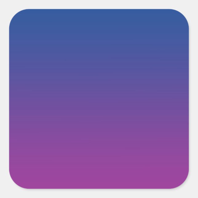 Sticker Carré Ombre bleu foncé et violet (Devant)