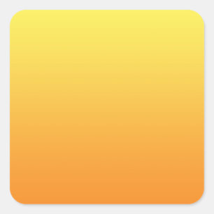 Sticker Carré Ombre jaune et orange