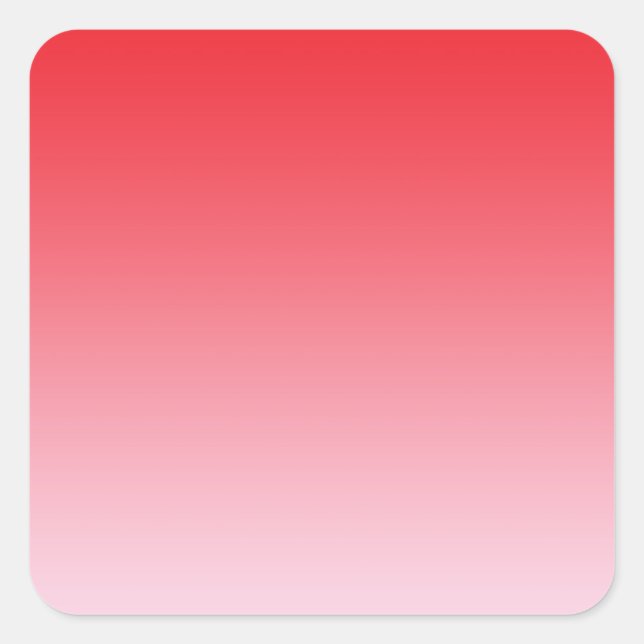 Sticker Carré Ombre rouge (Devant)