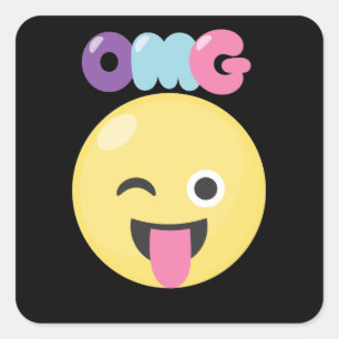 Sticker Carré OMG Emoji