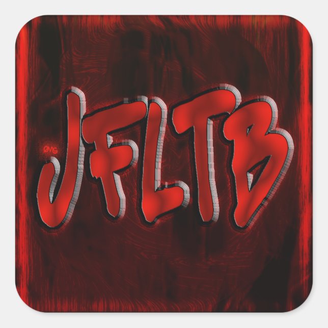 Sticker Carré OMG ! jfltb (Devant)