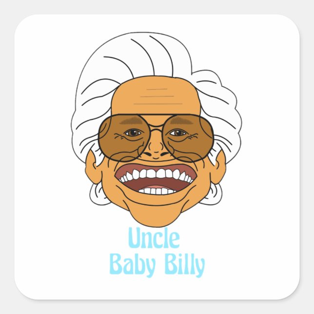 Sticker Carré Oncle Baby Billy (Devant)