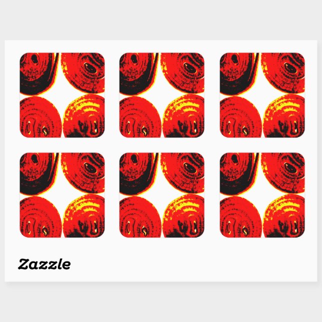 Sticker Carré Onion slices (Feuille)