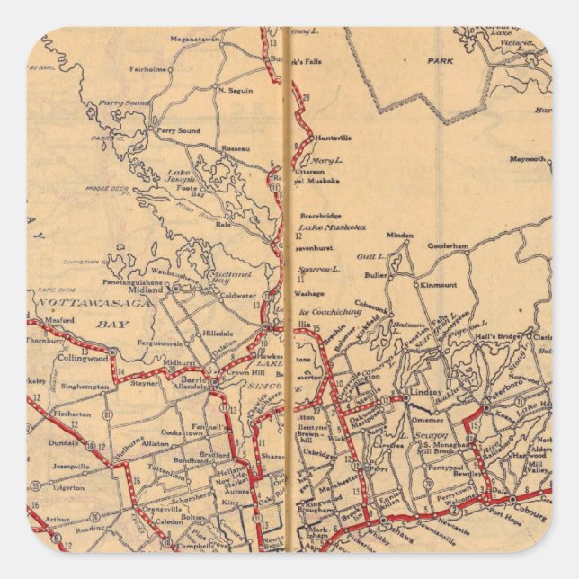 Sticker Carré Ontario 3 (Devant)