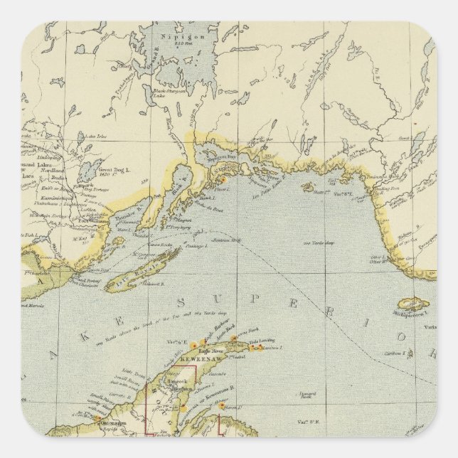 Sticker Carré Ontario, Canada (Devant)