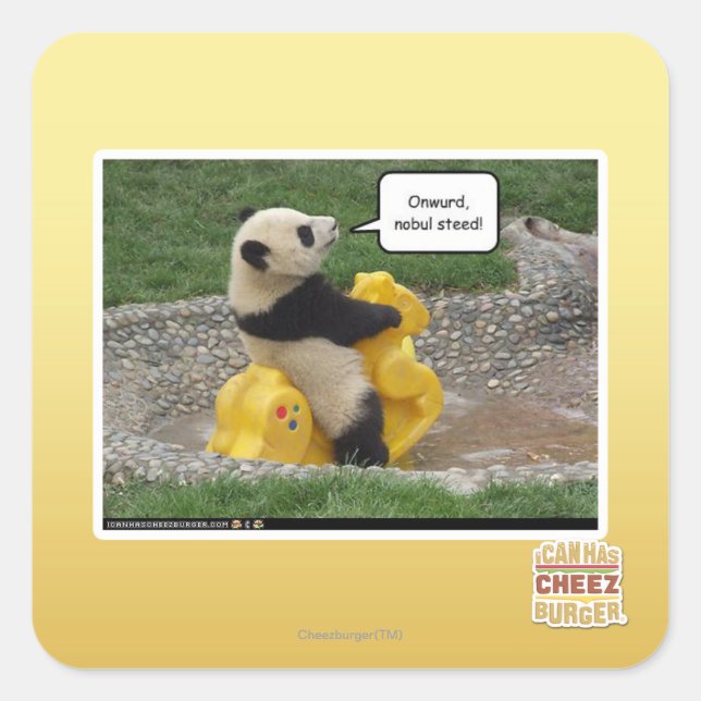 Sticker Carré Onwurd, coursier de nobul ! (Devant)